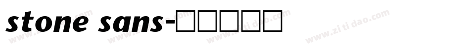 stone sans字体转换